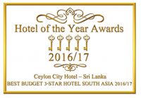 Best Budget Hotel South Asia by Hotel of the year Awards 2016/17